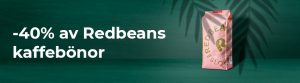 -40% av Redbeans "Gold Label Organic" kaffebönor