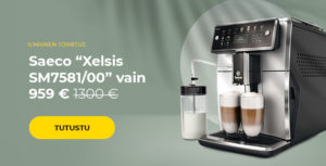 Saeco “Xelsis SM7581/00” kahvikone vain 959 €