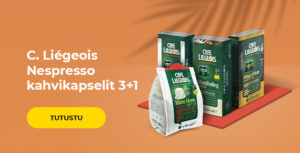 C. Liégeois Nespresso kahvikapselit 3+1