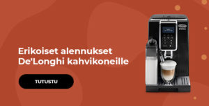 Erikoiset alennukset De'Longhi kahvikoneille