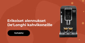 Erikoiset alennukset De'Longhi kahvikoneille
