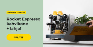 Rocket Espresso kahvikone + lahja!