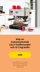LELIT kaffemaskin + 3 kg kaffe