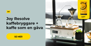 Joy Resolve kaffebryggare + kaffe som en gåva
