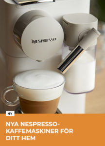 Nya Nespresso-kaffemaskiner för ditt hem