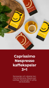 Caprissimo Nespresso capsules 3+1