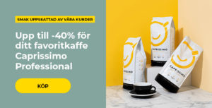 Upp till -40 % för ditt favoritkaffe Caprissimo Professional