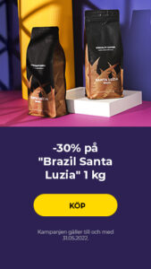 -30% på "Brazil Santa Luzia" 1 kg