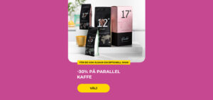 -30% på PARALLEL kaffe
