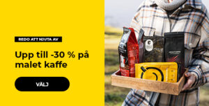 Upp till -30 % på malet kaffe