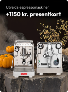 Utvalda espressomaskiner +1150 kr. presentkort