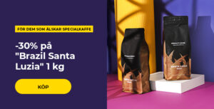 -30% på "Brazil Santa Luzia" 1 kg