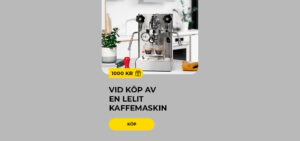 Köp en LELIT kaffemaskin och få 1000kr