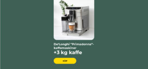 De'Longhi "Primadonna"-kaffemaskiner +3 kg kaffe