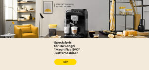 Specialpris för De'Longhi "Magnifica EVO"-kaffemaskiner