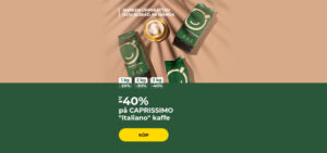 Upp till -40% på CAPRISSIMO "Italiano" kaffe