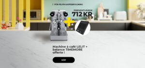 LELIT kaffemaskin + TIMEMORE-våg i present!