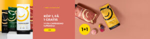 1+1 för CAPRISSIMO kaffebönor