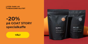 -20 % på GOAT STORY specialkaffe