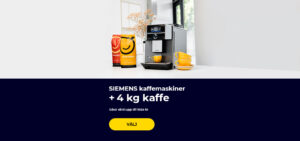 SIEMENS kaffemaskiner + 4 kg kaffe