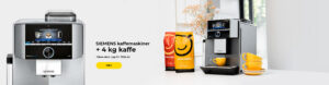 SIEMENS kaffemaskiner + 4 kg kaffe
