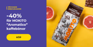 -40% för Mokito AROMATICO kaffebönor