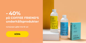 -40% på COFFEE FRIEND'S underhållsprodukter