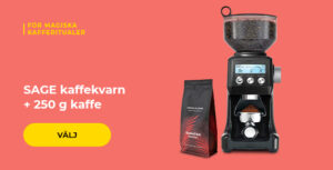 SAGE kaffekvarn + 250 g kaffe