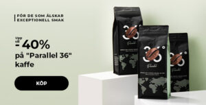 Upp till -40% på "Parallel 36" kaffe