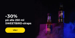 -30 % på alla 250 ml SWEETBIRD-siraps