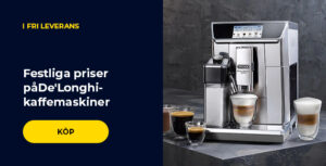 Festliga priser på De'Longhi-kaffemaskiner