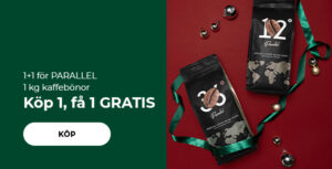 1+1 för PARALLEL 1 kg kaffebönor
