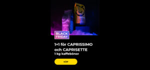 1+1 för CAPRISSIMO och CAPRISETTE 1 kg kaffebönor