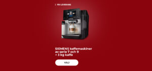 SIEMENS kaffemaskiner av serie 7 och 9 + 3 kg kaffe