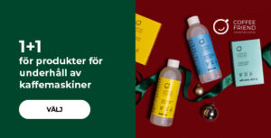 1+1 för COFFEE FRIEND'S underhållsprodukter