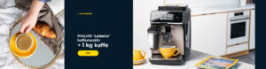 PHILIPS "LatteGo" kaffemaskin + 1 kg kaffe