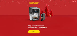 Köp en kaffemaskin och få kaffe i present!