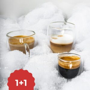 1+1 för COFFEE FRIEND'S glas