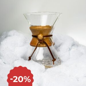 -20% på CHEMEX kaffebryggare