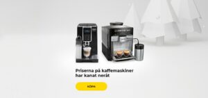 Priserna på kaffemaskiner har kanat neråt