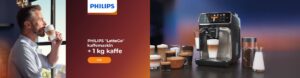 PHILIPS "LatteGo" kaffemaskin + 1 kg kaffe