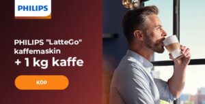 PHILIPS "LatteGo" kaffemaskin + 1 kg kaffe
