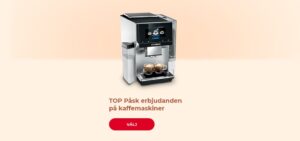 TOP Påsk erbjudanden på kaffemaskiner