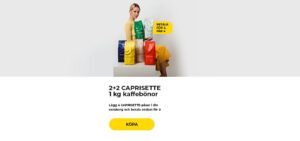 2+2 CAPRISETTE 1 kg kaffebönor