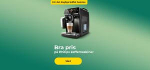 Bra pris på Philips kaffemaskiner