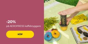 -20 % på AEROPRESS kaffebryggare