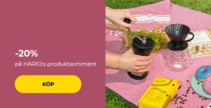 -20 % på HARIO:s produktsortiment