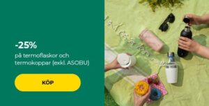 -25 % på termoflaskor och termokoppar (exkl. ASOBU)