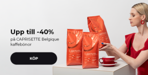 Upp till -40% på CAPRISETTE Belgique kaffebönor