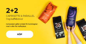 2+2 CAPRISETTE & PARALLEL 1 kg kaffebönor